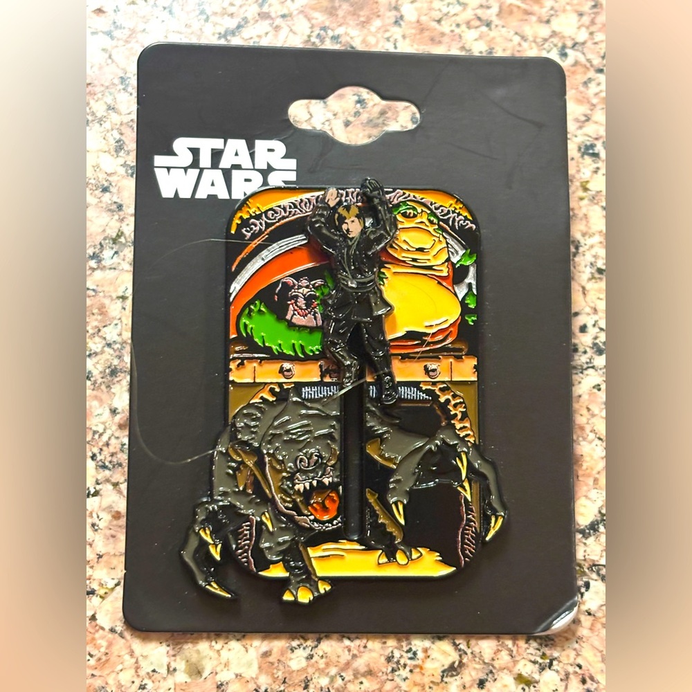 Star Wars: Return Of The Jedi Luke Skywalker Sliding Pin Jabba The Hut Rancor
